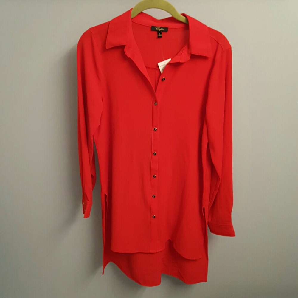Cupio Crimson Tunic in Size Small - Picture 1 of 4